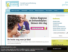 Tablet Screenshot of dekinderkliniek.nl